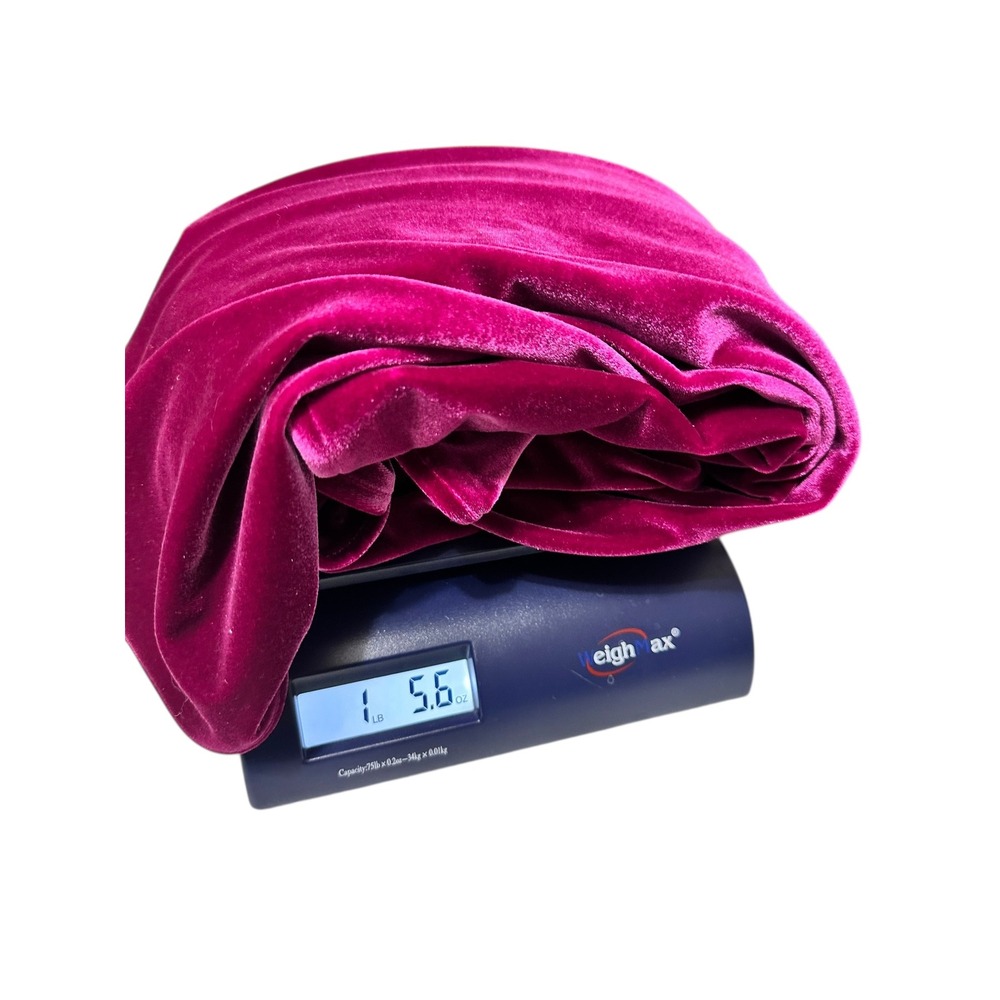 Caroline Rose Bella Velvet Bell Sleeve Dress Womens 1X Magenta $285 NEW - Picture 7 of 7